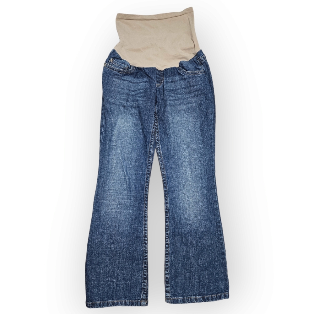 Motherhood Maternity Jeans Petite Medium Straight Leg Size 8